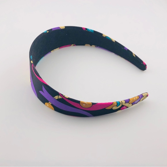 Silk Headband, New, Handmade - Colorful Ribbon Pattern - Picture 5 of 8
